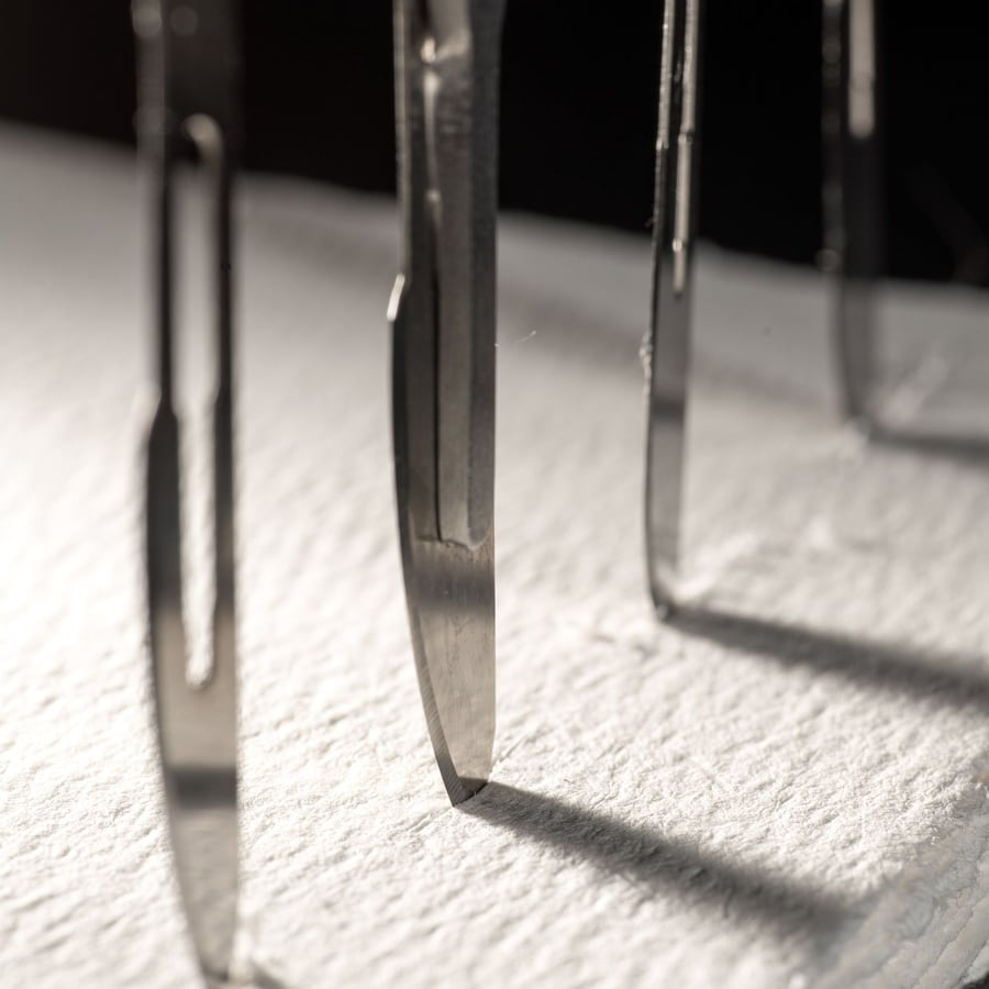 Scalpel Handle No. 4, Stainless, Fitzgerald Pattern